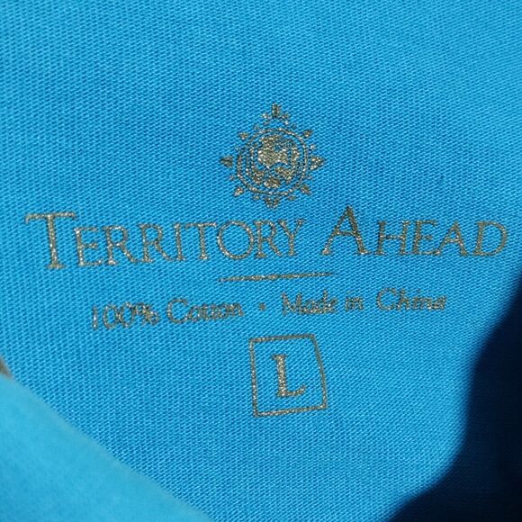 Territory Ahead Shirt Mens Large L/S Button Up Color Block Western Soft Comfort - Picture 7 of 16